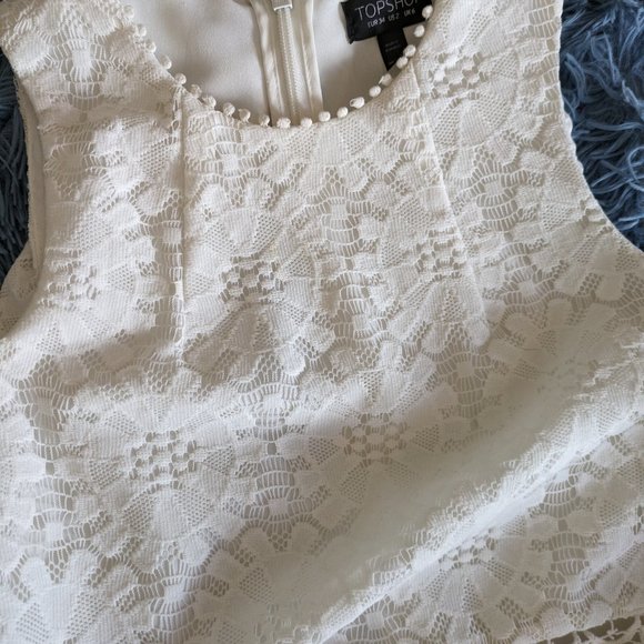 Adorable white lace top shop dress - Picture 8 of 11